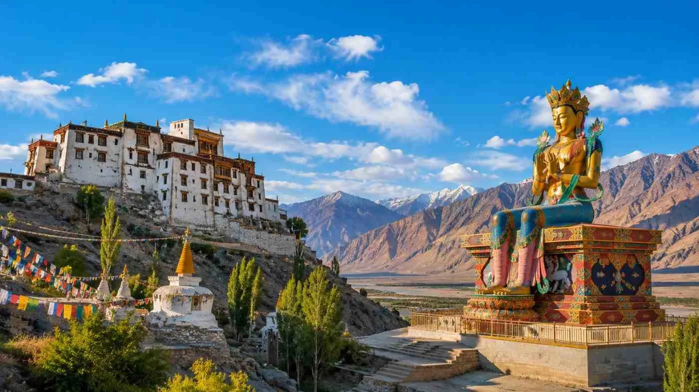 Diskit Monastery & Giant Buddha: Nubra Valley's Spiritual Heart