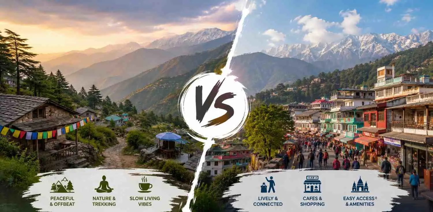 Dharamkot vs McLeod Ganj 