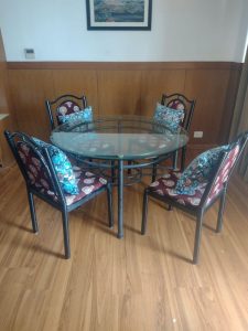 Dining table with four chairs for sale