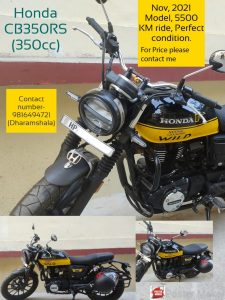 Honda CB350RS 2021 model for sale.