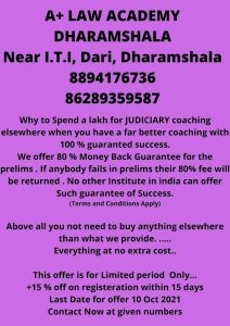 A+ Law Academy Dharamshala (Judicial Coaching Institute)