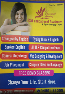 Sai Educational Academy in Government Evening College-Shimla GPO